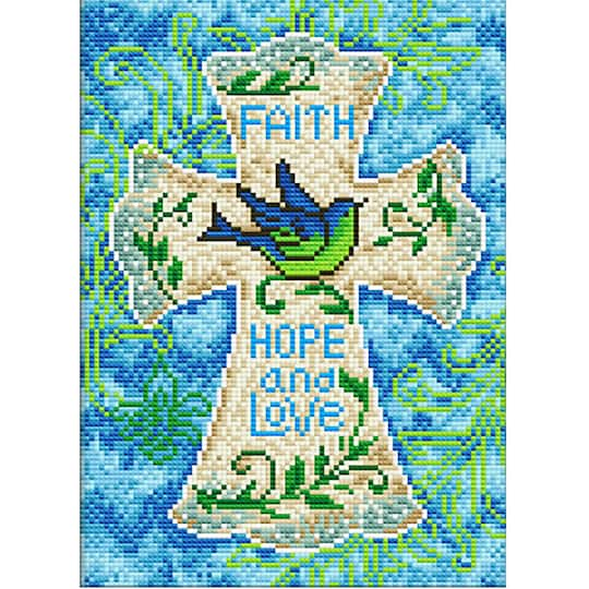 Sparkly Selections Faith, Hope and Love Glow in the Dark Diamond Art Kit